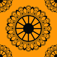 Mandala seamless pattern background
