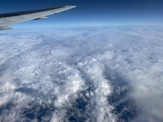 Fototapeta na wymiar 【Aerial View】Clouds from airplane