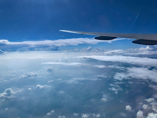 【Aerial View】Beautiful Clouds from airplane