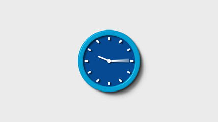 Blue clock icon,clock icon,New blue wall clock icon,clock animation icon