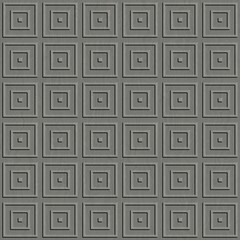 Metal ornamental background. Seamless pattern. 3D Rendering illustration.