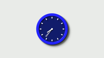 Blue clock icon,clock icon,clock image,white background blue clock icon