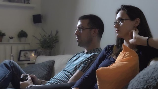 Fear reaction on horror video game