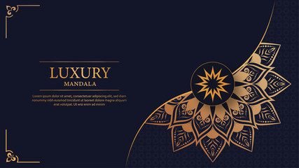 Creative luxury decorative mandala background