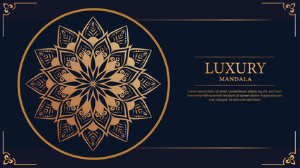 Creative luxury decorative mandala background