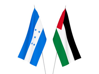 Honduras and Palestine flags