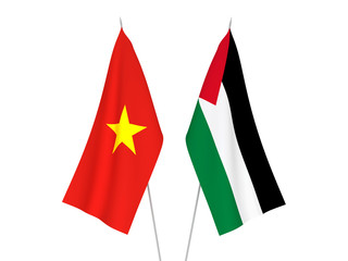 Vietnam and Palestine flags