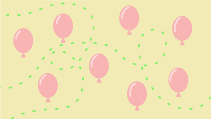 seamless pattern with balloons
