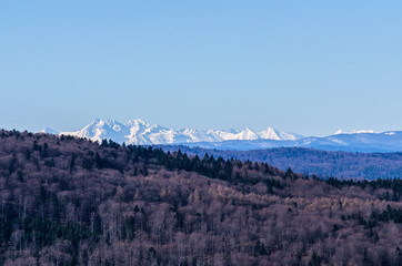 Panorama z góry Ferdel Beskid Niski © wedrownik52