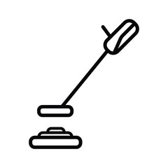 Hockey stick icon vector illustration