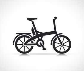 Fototapeta na wymiar Vector mini electric bike icon
