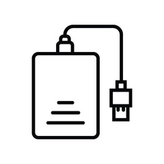 external hard drive icon- vector illustration