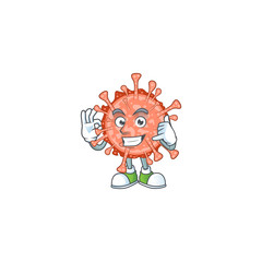 Call me funny gesture bulbul coronavirus mascot cartoon design