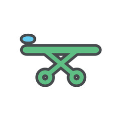 Medical kit icon set