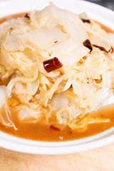 Hot and sour Chinese cabbage，Chinese food