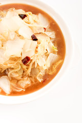 Hot and sour Chinese cabbage，Chinese food
