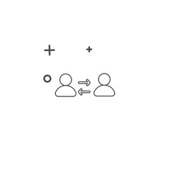design template interaction icons people