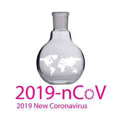 coronavirus COVID-19 in lab test with concept new.