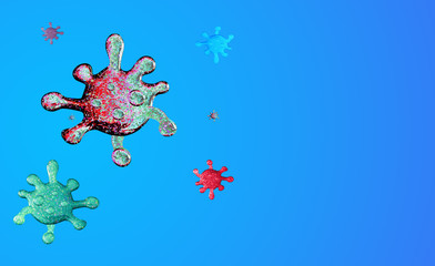 2019-ncov risk and problem, coronavirus covid-19 warning concept,world health day, medical and...