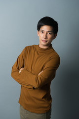 Fototapeta premium portrait asian young man, teenager, 
