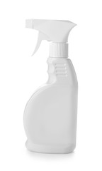Bottle of air freshener on white background