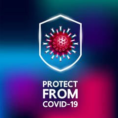 Covid-19 Coronavirus concept vector illustration design
