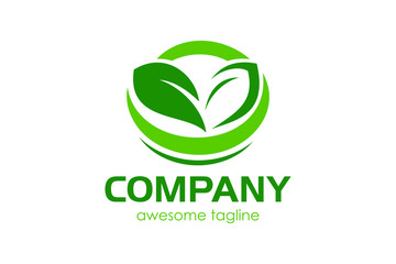 Leaf green for logo design concept, very suitable in various business purposes, also for icon, symbol and many more.