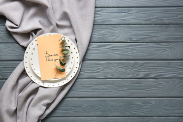 Beautiful table setting for Mother's Day celebration