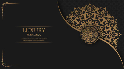 Creative luxury decorative mandala background