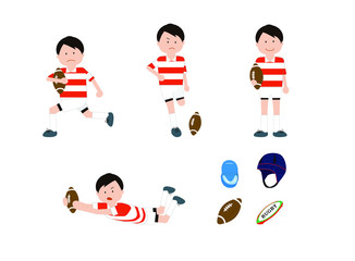 rugby football, sports, set, man