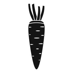 Vitamin carrot icon. Simple illustration of vitamin carrot vector icon for web design isolated on white background