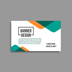 luxury smooth colour banner template design