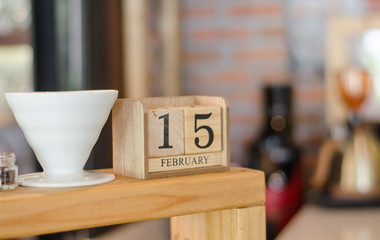 .Number on the table in the coffee shop