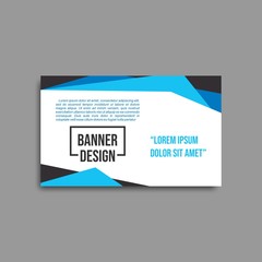 luxury blue abstract banner template design