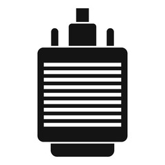 Vga adapter icon. Simple illustration of vga adapter vector icon for web design isolated on white background