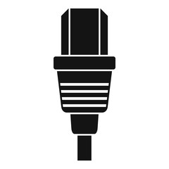 Electric power cable icon. Simple illustration of electric power cable vector icon for web design isolated on white background