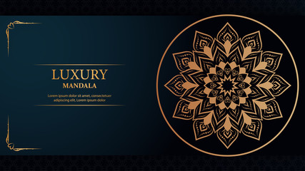 Creative luxury decorative mandala background