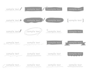 おしゃれな手書きの見出しやタイトルの装飾/素材/吹き出し