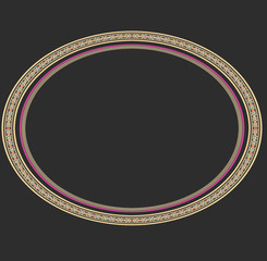 Exquisite gold border design, luxury baroque design