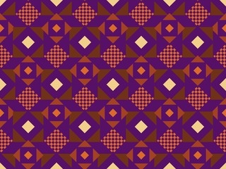 Bright colors of seamless pattern with  geometry and  ornament.