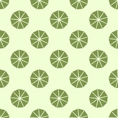 Modern Moroccan style inspired vector seamless pattern. Abstract flower geometric pattern tiles. Pattern elements spring colors - yellow, pink and green. 