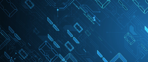 Technology data background, idea of global business solution