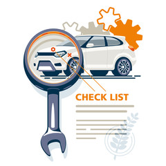 The diagnostic station detects car faults, draws up a checklist of all breakdowns and analyzes the state of the transport.