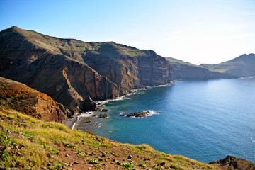 Fototapeta premium island of madeira cliff landscape