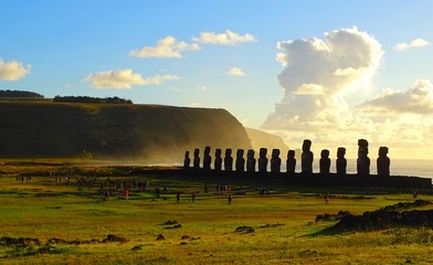 South America, Chile, Archipelago Polynesia, Easter Island