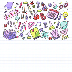 Back to school concept. Education, learning, open book, knowledge. Modern education template design.