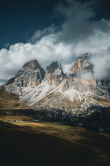 Dolomites mountains in summer
