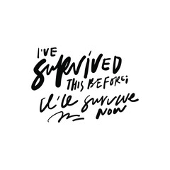 Keep calm. Hand lettering quote for your design