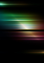 Horizontal speed lines with colors background