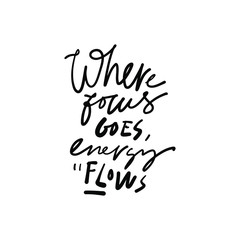 Keep calm. Hand lettering quote for your design